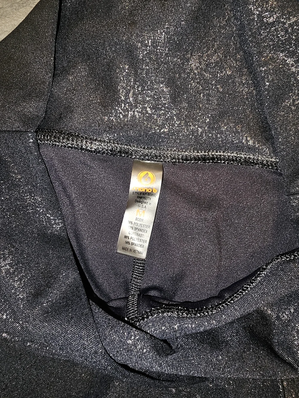 EUC Mono B. Women’s Active Skort Shorts - Black and Blue